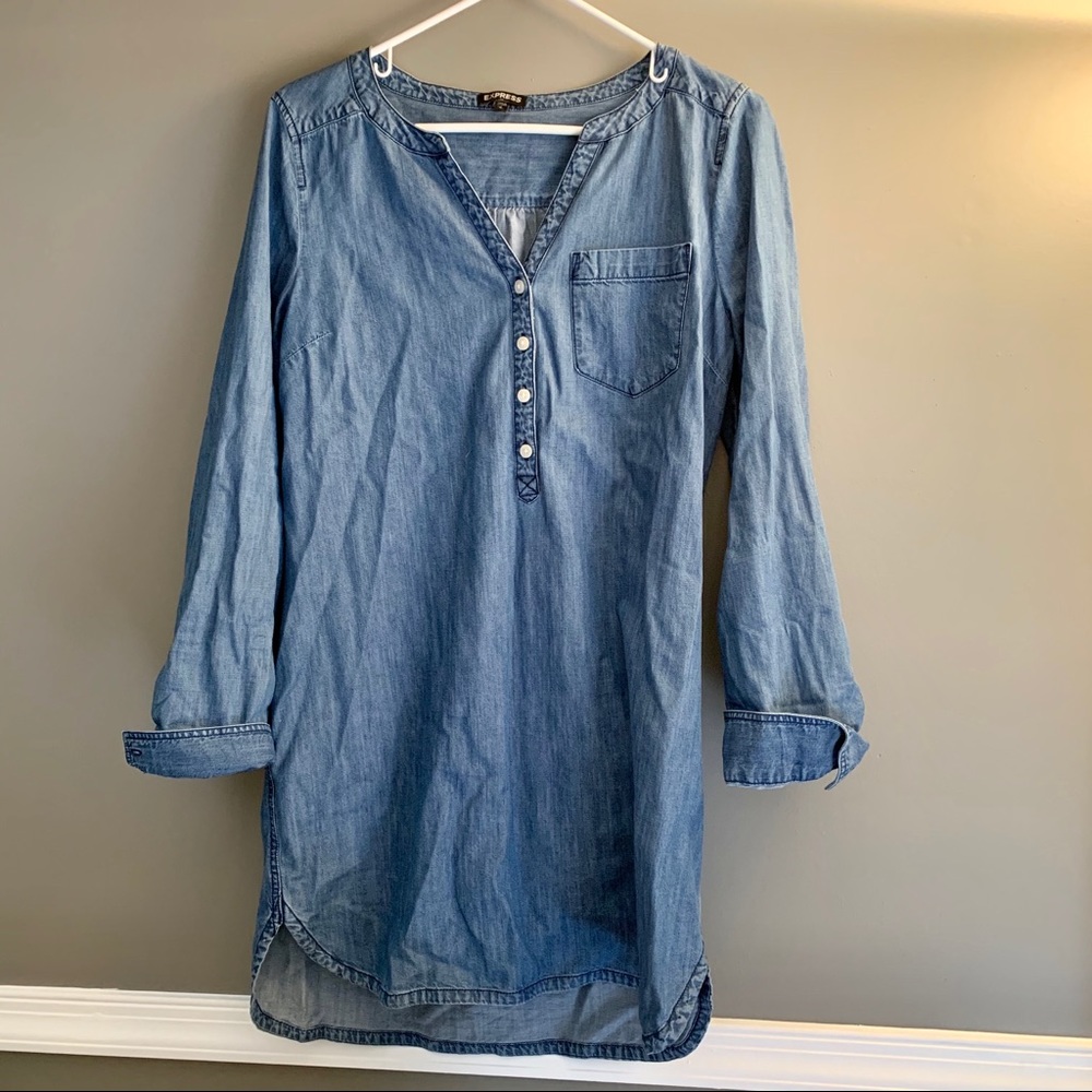 Denim Express Button Up Dress